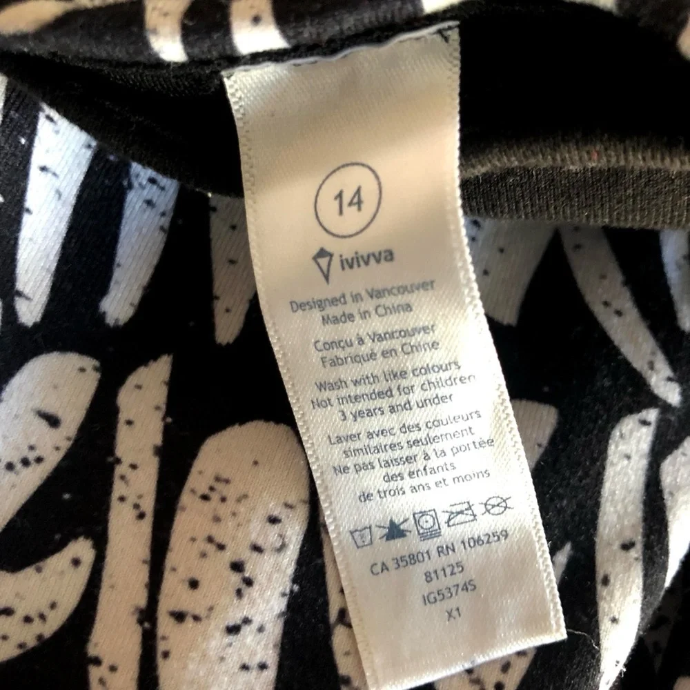 ivivva by Lululemon Size 14 Graphic Print Leggings